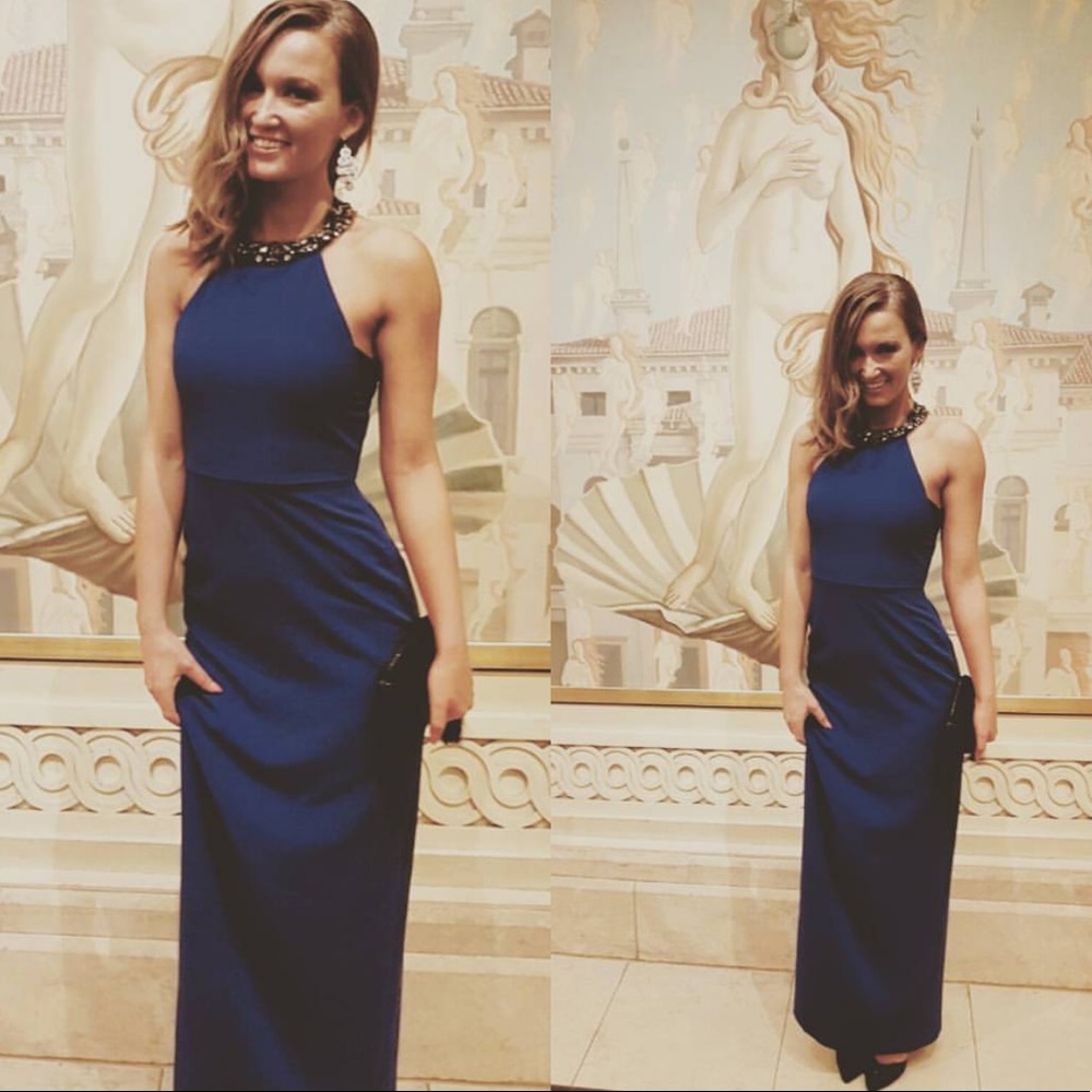 BCBG floor length dress